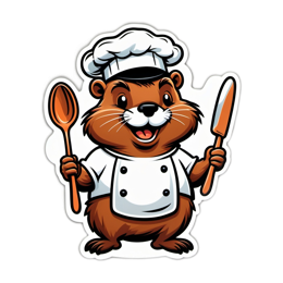food chefsquirrel SVG PNG design with clean design elements