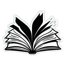 book open pages SVG PNG design with clean design elements