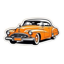 car orange SVG PNG design with clean design elements