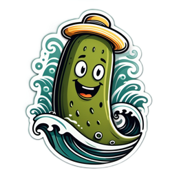 pickle fun waves SVG PNG design