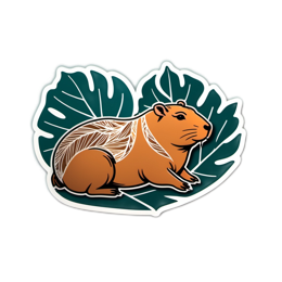 pet guinea pig SVG PNG design with clean design elements