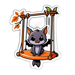 fantasy bat swing SVG PNG design with clean design elements