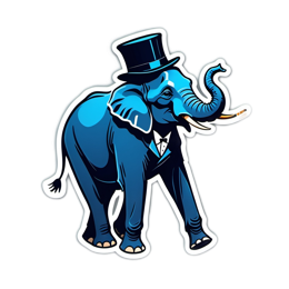 fantasy elegant elephant SVG PNG design with clean design elements