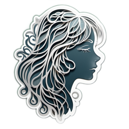 illustration profile hair SVG PNG design