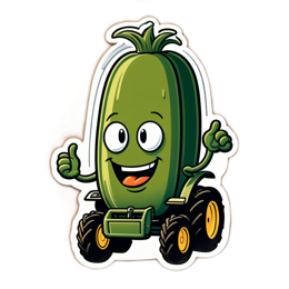 sticker cartoon vegetable SVG PNG design with clean design elements