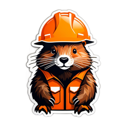 construction marmot SVG PNG design