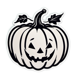 pumpkin decoration SVG PNG design with clean design elements