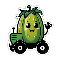 tractor funny character SVG PNG design