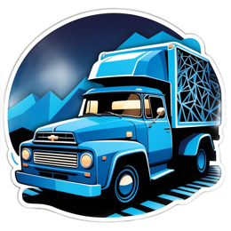 truck graphics SVG PNG design with clean design elements