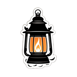 lantern light SVG PNG design with clean design elements