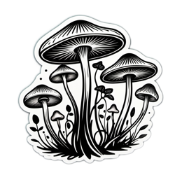 fungi botanical SVG PNG design