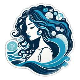 woman ocean SVG PNG design