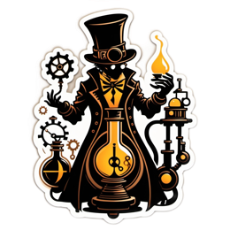 steampunk alchemy SVG PNG design with clean design elements