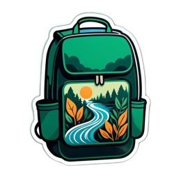 backpack scenery SVG PNG design