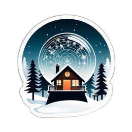 winter snow scenery SVG PNG design