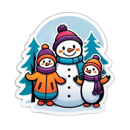 holidays snowmen SVG PNG design with clean design elements