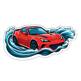 cars waves SVG PNG design