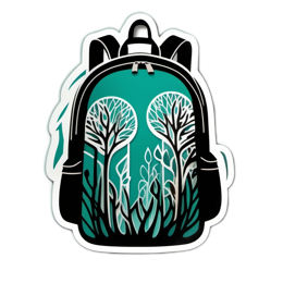 backpack trees SVG PNG design