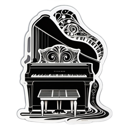 piano decoration SVG PNG design