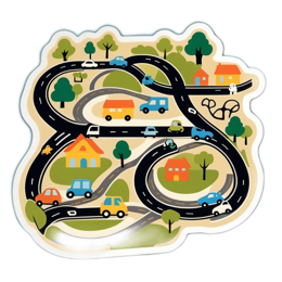 traffic playmat vehicles SVG PNG design