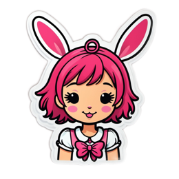 fantasy bunny sticker SVG PNG design