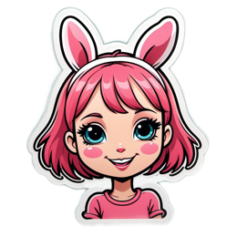 bunny kawaii SVG PNG design with clean design elements