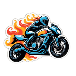 biking motorcycle SVG PNG design with clean design elements