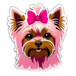 beautiful yorkshire puppy SVG PNG design with clean design elements