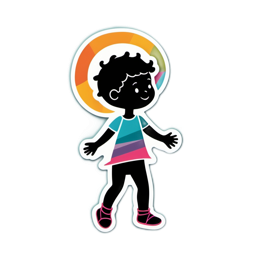 kid drawing SVG PNG design with clean design elements
