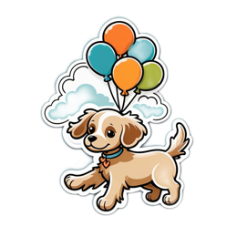 pets balloon dog SVG PNG design with clean design elements