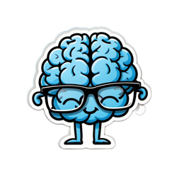 cute cartooned brain SVG PNG design