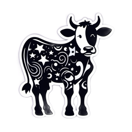pattern cow SVG PNG design with clean design elements