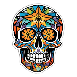 artistic skull SVG PNG design with clean design elements