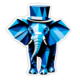 elephant geometric SVG PNG design