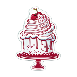 cake cherry SVG PNG design