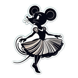 fantasy mouse ballet SVG PNG design