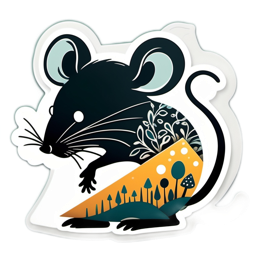 artmouse cheese SVG PNG design with clean design elements