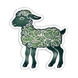 artistic lamb SVG PNG design