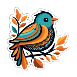 bird autumn SVG PNG design with clean design elements