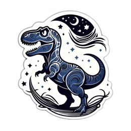 dinosaur night sky SVG PNG design
