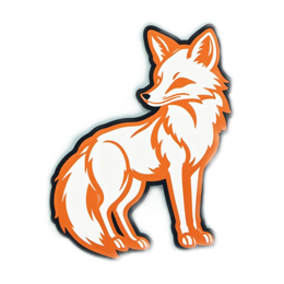fox SVG PNG design with clean design elements
