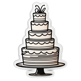 cake wedding SVG PNG design with clean design elements