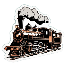 train vintage SVG PNG design with clean design elements