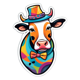 fashion cow SVG PNG design with clean design elements