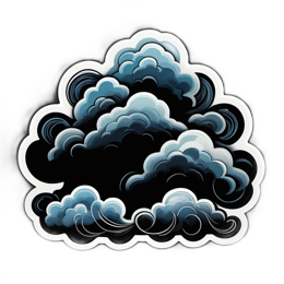 clouds stormy SVG PNG design with clean design elements