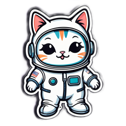 fantasy astronaut cat SVG PNG design