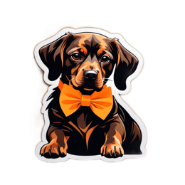 dog bowtie SVG PNG design
