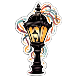 streetlamp SVG PNG design with clean design elements