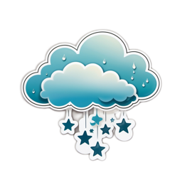 clouds stars SVG PNG design