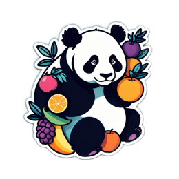 fruit panda SVG PNG design
